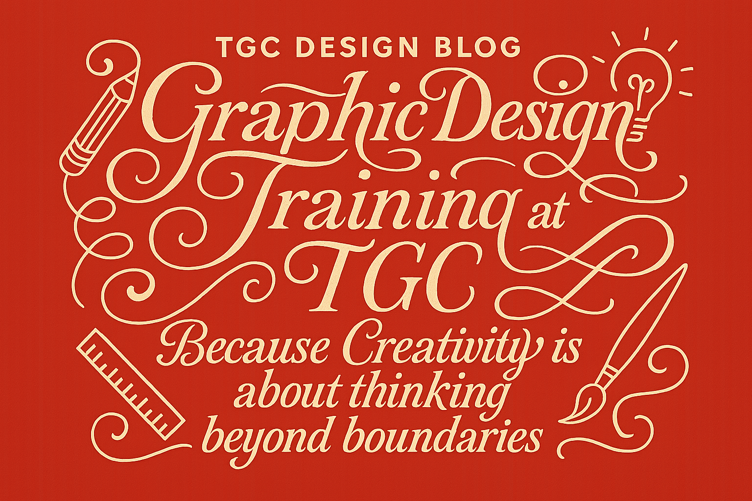 Graphic Design Training at TGC: Because Creativity is about thinking beyond boundaries